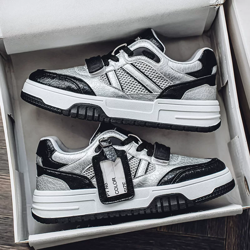 Footwear, sports universal high genuine sneakers for leisure, autumn, high-quality style
