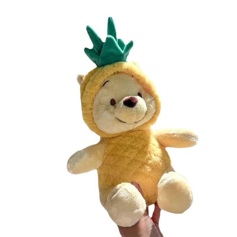 Nuevo peluche de oso con diseño de piña y limón, lindo muñeco de peluche, almohada para dormir para niñas, regalo de cumpleaños, muñeco de peluche.