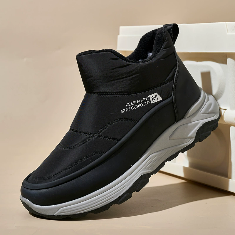 Внешняя торговля зимние новые снежные сапоги мужская бархатная теплая наружная мужская обувь хлопковая обувь пара износостойкие северо-восточные хлопковые сапоги