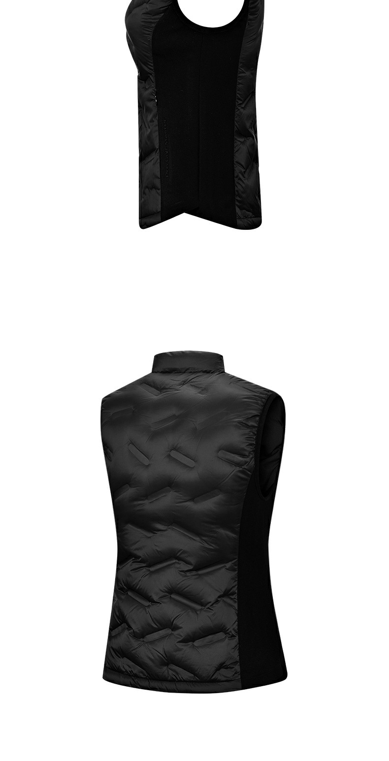Áo khoác lông vũ golf nữ cổ đứng giữ ấm mùa thu đông — YF749 [giữ ấm và giữ nhiệt/90% vịt nhồi/chống nước và chống gió] vest đen, YF749 [giữ ấm và giữ nhiệt/90% vịt nhồi bông/chống nước và chống gió] vest trắng chi tiết 16