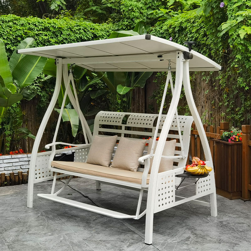 Silla colgante para exteriores, silla colgante para patio, silla colgante tipo cesta para balcón, silla colgante de metal moderna de aleación de aluminio para interiores.