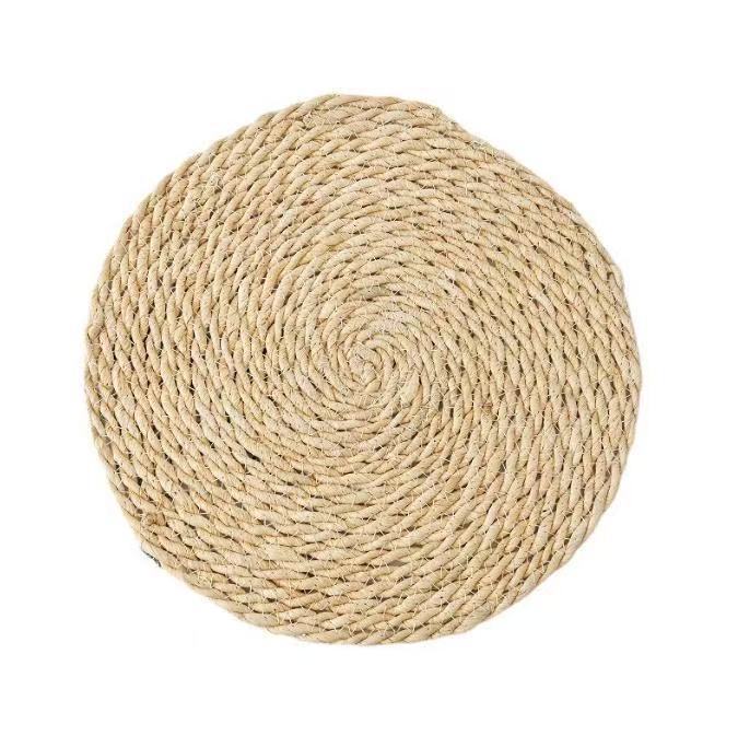 Juego de adornos de pared de paja tejido de paja tejido a mano hierba de calabaza hierba colgante de piel de maíz colgante de pared folklore bohemio