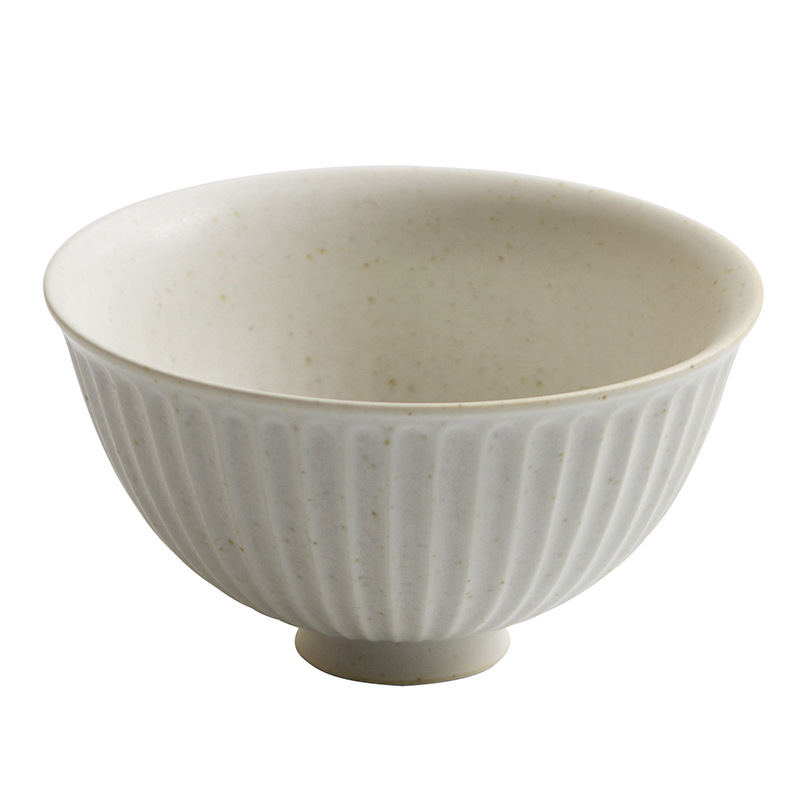 Tacos de arroz de cerámica gruesa hechos a mano por montañas y ríos, platos de postre de estilo japonés para una persona, platos de arroz, bocadillos blancos puros, platos de bocadillos