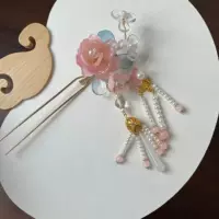 Древний стиль кисточки для волос Hanfu аксессуары для волос персиковые цветы для волос новый национальный ветер для волос для волос