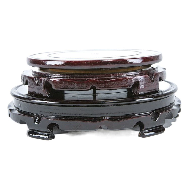 Аквариум Цветочный горшок База Лоток Украшения Деревянная База Твердая Древесина Цветочная Стойка Круглый Винный Алтарь Тыква Стойка Ваза Ремесла