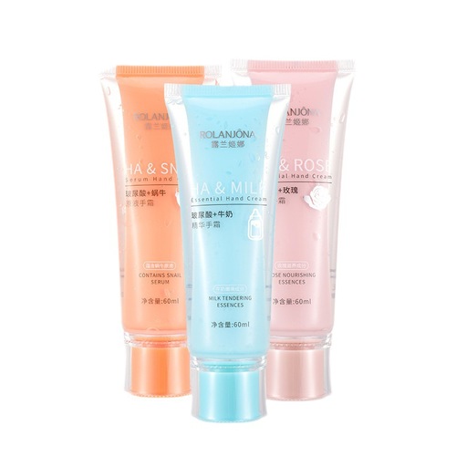 Lulanina Hyaluronic Acid Essence Double Tube 2-in-1 Moisturizing Oil-Controlling Hand Cream, Nourishing Moisture, Small Size, High Aesthetic Appeal