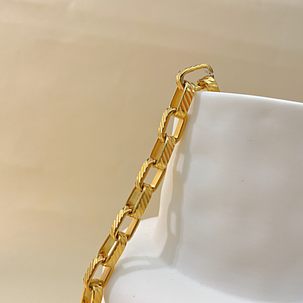 Titanium Bracelet Chain Link For Men And Women Modern Accessory_voghion.com