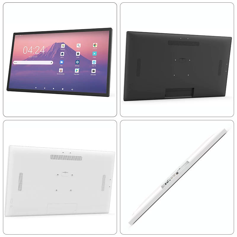Ultra-narrow bezel wall-mounted advertising machine Android system multi-size ultra-clear display remote control touch screen