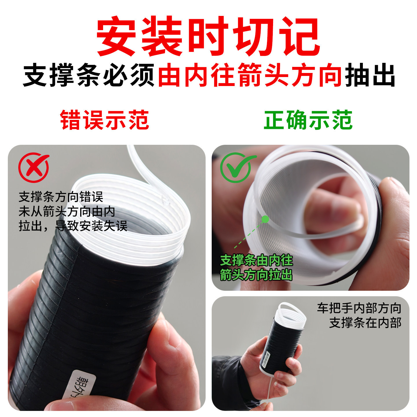 Suitable for electric vehicle and motorcycle handlebar covers, universal silicone handlebar covers, modified, thickened, anti-slip, shock-absorbing, Jihejiu