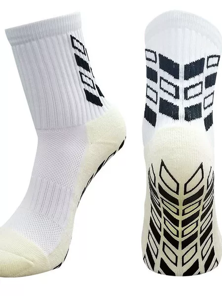 Football Socks Men's Towel Bottom Mid-Calf Socks Thickened Sweat-Absorbent Non-Slip Shock-Absorbing Running Training Basketball Socks Game Short Socks
