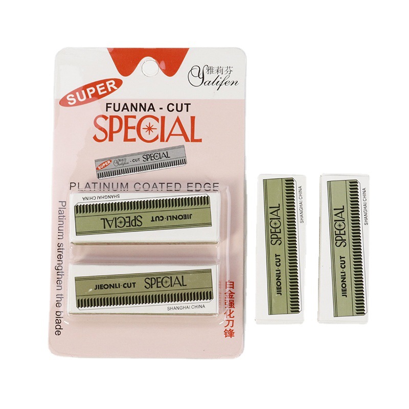 Yalifen ten-piece set of stainless steel eyebrow trimming blades beauty tools eyebrow shaving razor multi-purpose blade wholesale