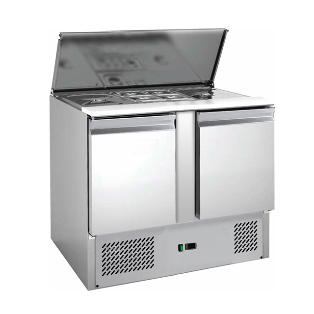 沙拉台冷藏柜Cheap Counter Bar ChillerFor Supermarket freezer