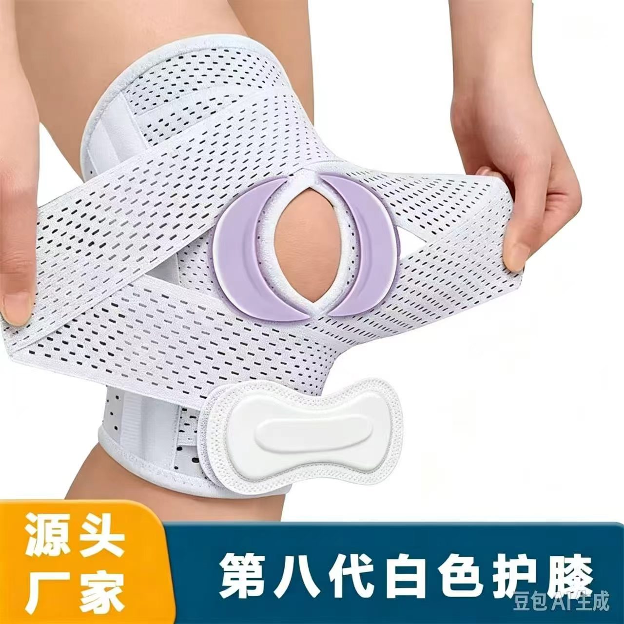 Eighth Generation Meniscus Knee Brace for Men and Women, Knee Joint Protective Sleeve, Patella Strap, Walking and Running Sports Protective Gear