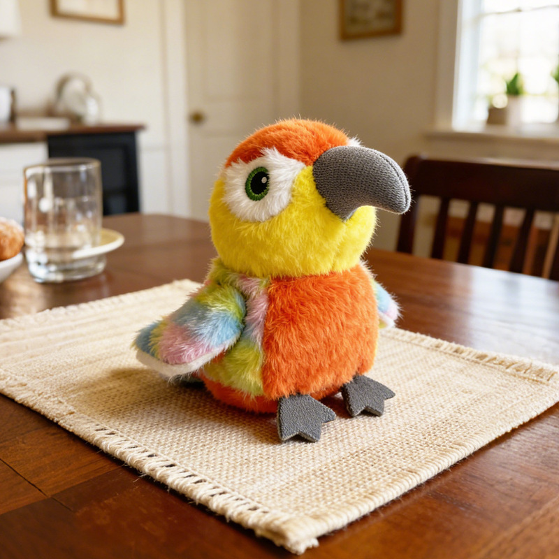 Tiktok Cross-Border Bird Series Popular Singing and Recording Plush Toy Pendant with Flapping Wings, Soft and Cute, Wholesale Tiktok Cross-Border Bird Series Popular Singing and Recording Plush Toy Pendant with Flapping Wings, Soft and Cute, Wholesale