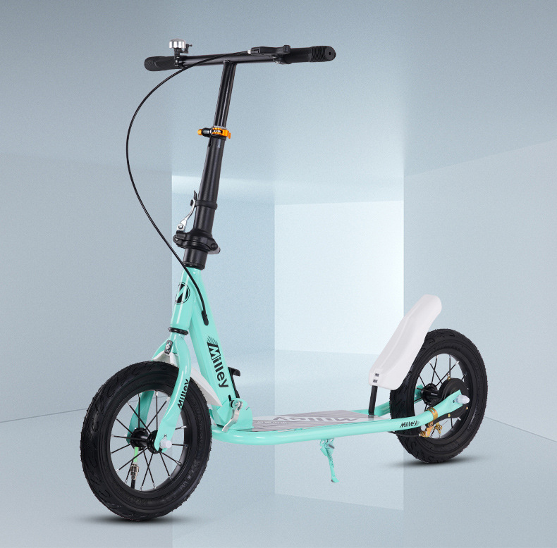 Kinder-, Jugend- und Erwachsenenroller für den täglichen Weg zur Arbeit, faltbar, zweirädrig, für Jungen, Mädchen und ältere Kinder, mit Bremse, nicht elektrisch_voghion.com