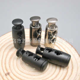 现货2.3CM 塑料电镀弹簧扣 仿金属ABS双孔弹簧扣 青古铜双孔卡扣