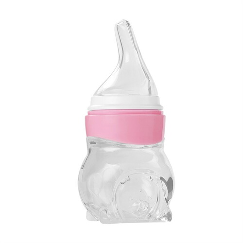 Children's dropper type silicone medicine feeder Newborn baby duck mouth pacifier rice paste spoon anti-choking medicine feeding artifact