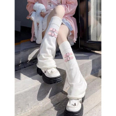 靴下カバーの皮は愛の下腿jk靴下カバーy 2kニットの山の日本の足のストッキングのギャルカバーの女性の亜文化を掛けます。