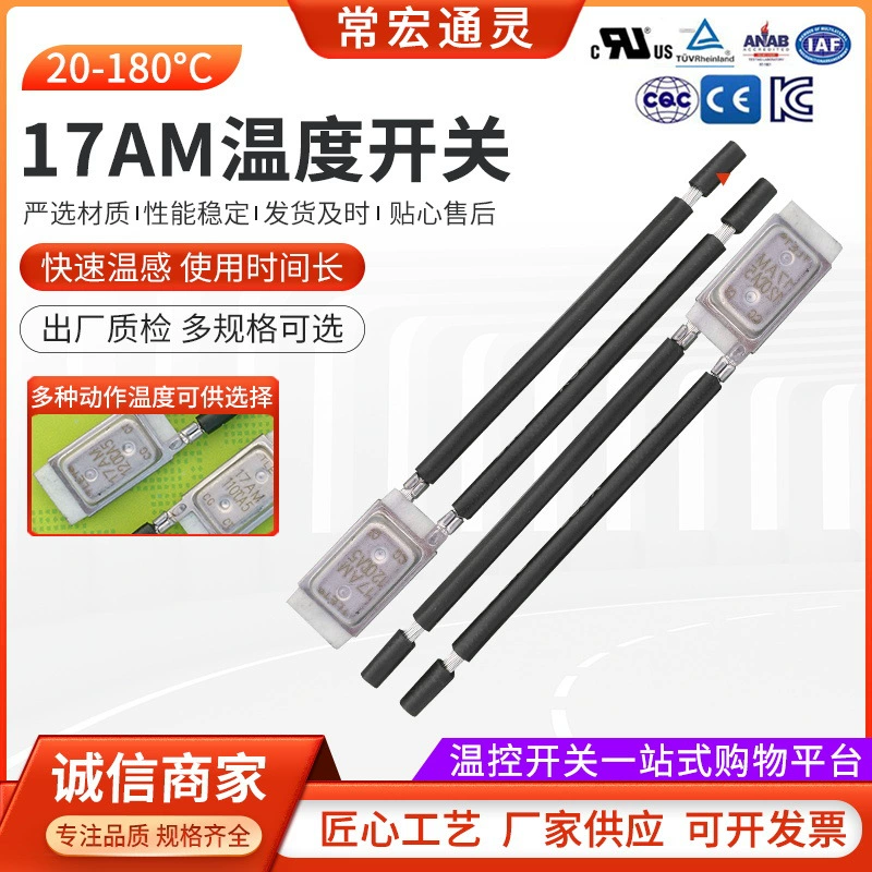 Термостат-защита от перегрева для литиевых электропил 20-180 градусов, малый регулятор температуры, 17Ам