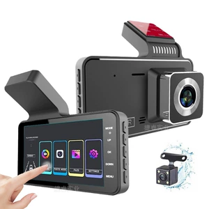 HD Gecə Görüşlü İkili Lensli Gizli 4 düym Avtomobil Videoqeydçisi
