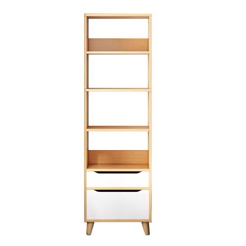 Bookshelf storage rack simple floor-standing vertical bookcase home study storage cabinet living room wall multi-layer storage rack