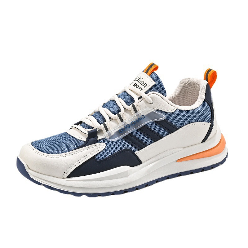 Zapatos de los hombres 2024 nueva primavera volando tejido malla superficie transpirable delgada casual versátil juventud correr deportes zapatos de moda