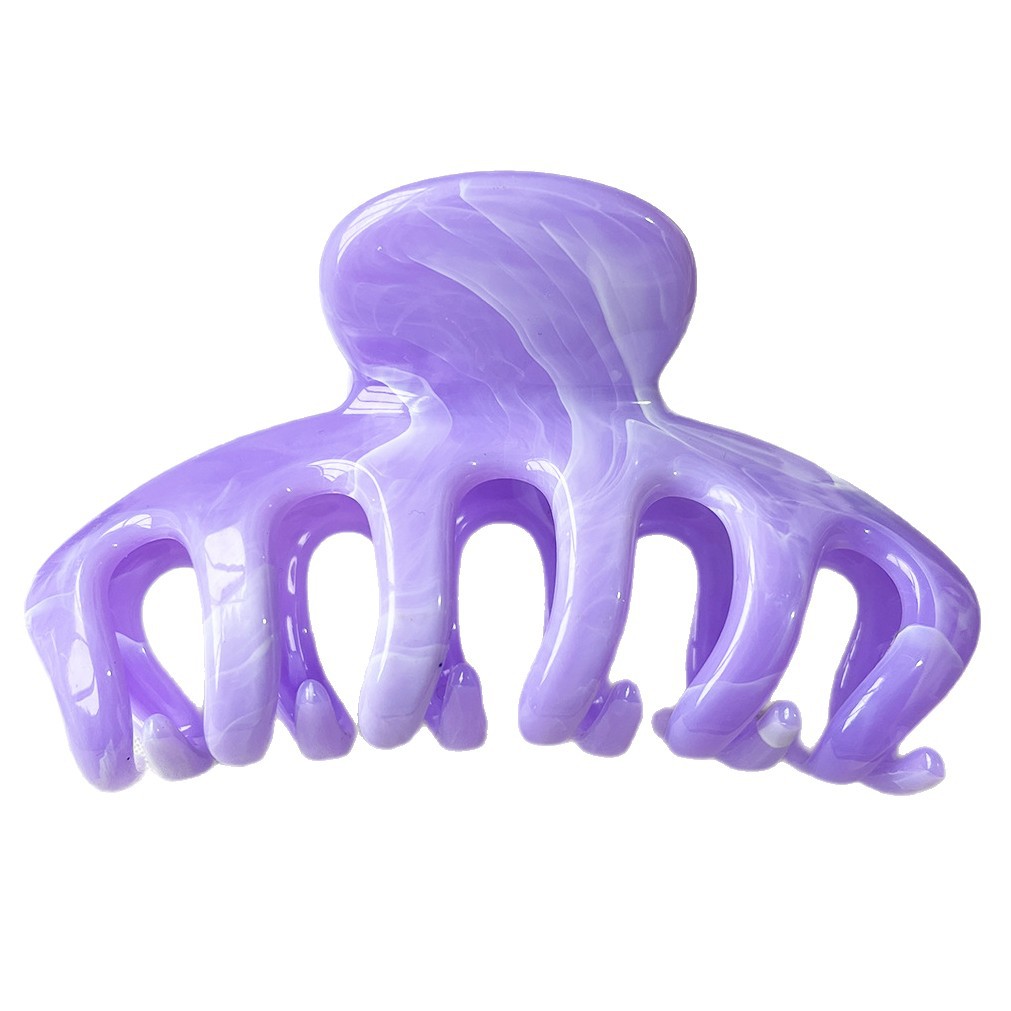 Clip de calabaza de plástico grande para cabello de mujer, clip de cabello de tiburón, joyas para cabello