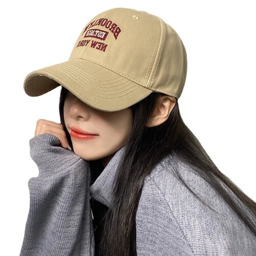 Deep top duckbill hat for women summer, wide brim baseball cap, makes face look smaller, large head circumference, sun protection, men's ins fashion, Korean trend