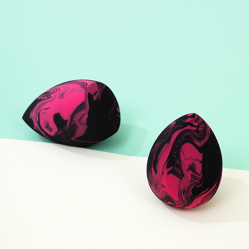 Fábrica transfronteriza personalizada color mezclado maquillaje de belleza huevo soplo de polvo no come polvo maquillaje sin látex esponja maquillaje huevo herramienta de belleza