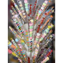 卡通动物造型棉花糖混合串串袋子彩色手工竹签冰糖葫芦串带支架子