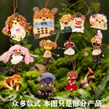 豆荚手作工艺品文创国潮卡通豆荚挂件豆荚可可豆包挂可爱钥匙扣