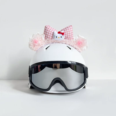 Ear Helmet Decoration for Dəbilqə (Kaska) aksesuarları - blush-powder-kt-cat