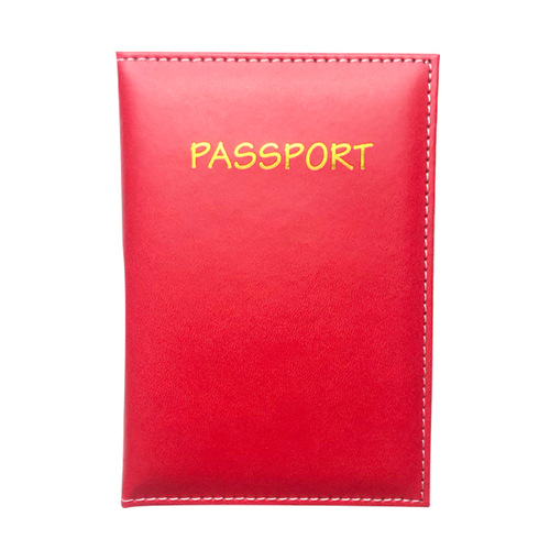 Color-changing PU leather ticket document holder card multi-card function hot stamping passport protective case