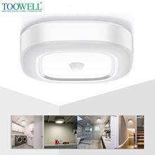 跨境专供人体感应吸顶灯智能家居橱柜顶灯楼道走廊卧室吸顶感应灯