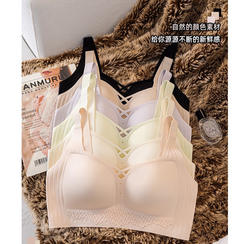 Venta directa de fábrica comercio electrónico transfronterizo Sudeste de Asia Vietnam Tailandia damas sin costuras sujetador de recogida lateral cómodo