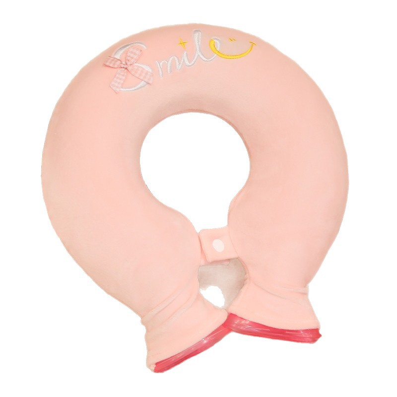 Bolsa de agua caliente, almohada en forma de U, compresa en caliente, columna cervical, inyección de agua, hombro y cuello, espesar el cuello, almohada de cuello, almohada de cuello, almohada de almuerzo para dormir