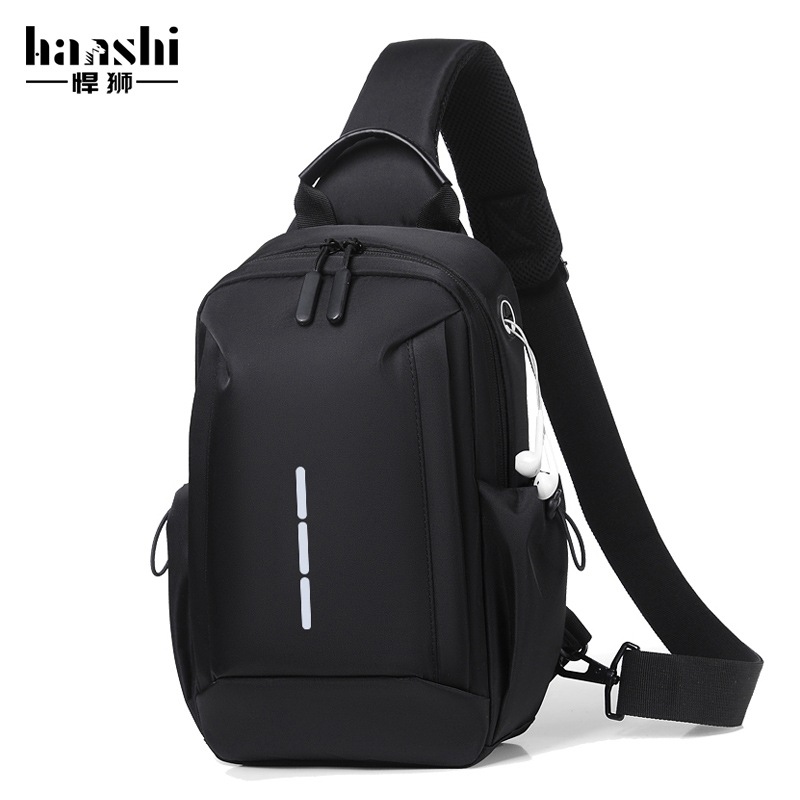Bolso de pecho para hombre de moda transfronteriza Bolso de mensajero para mujer de viaje de sentido avanzado Bolso de hombro ligero impermeable Bolso de pecho de viaje Tide