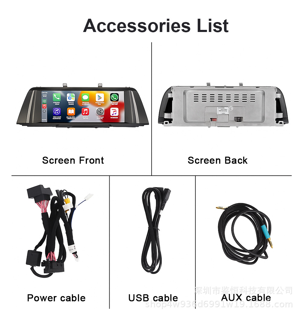 10.25'' Large Screen Navigation System Suitable for 11-17 Bmw 5 Series Cic/Nbt Radio Car Players