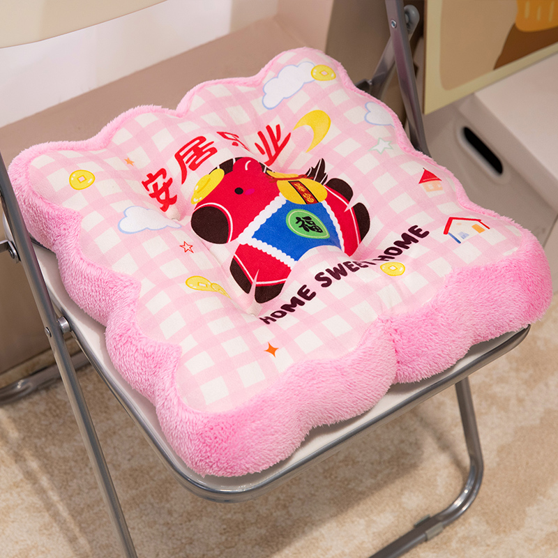 Cojín grueso para silla de peluche acolchado anti-fatiga para oficina y estudiantes image 8