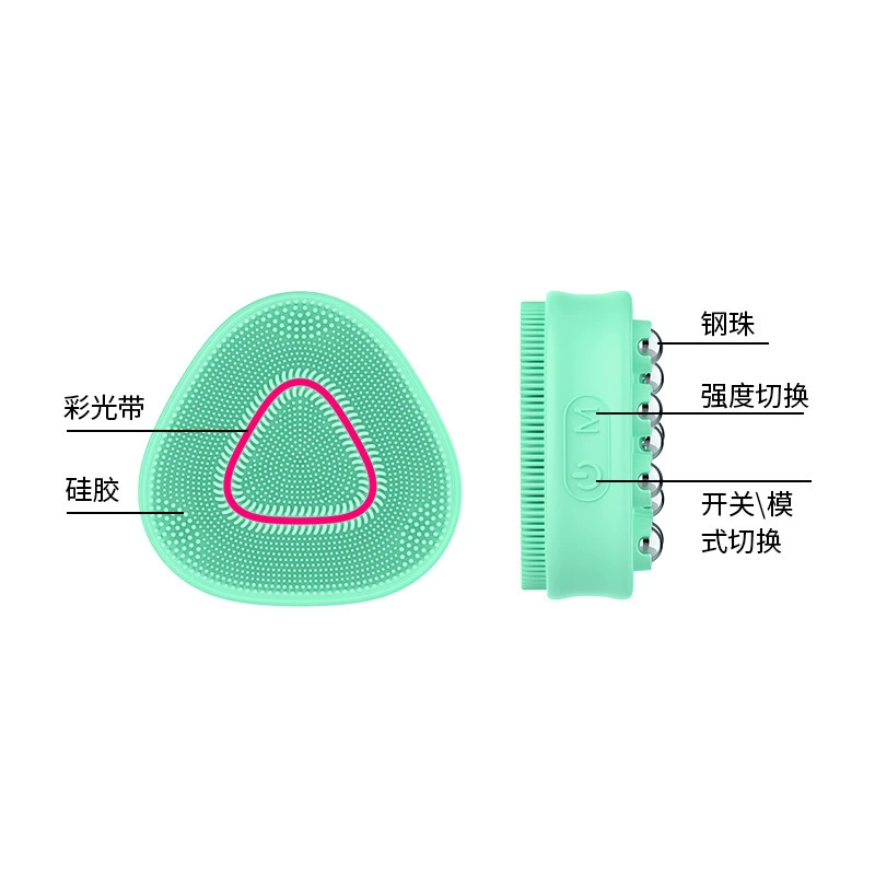 Silicone cleansing milk from black spots, massager for face washing, (Cross-border trading)