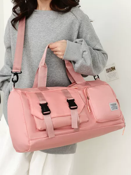 Wholesale Portable Large-Capacity Fitness Bag, Travel Short-Distance Travel to School Storage Luggage Bag, Independent Shoe Compartment Sports Bag
