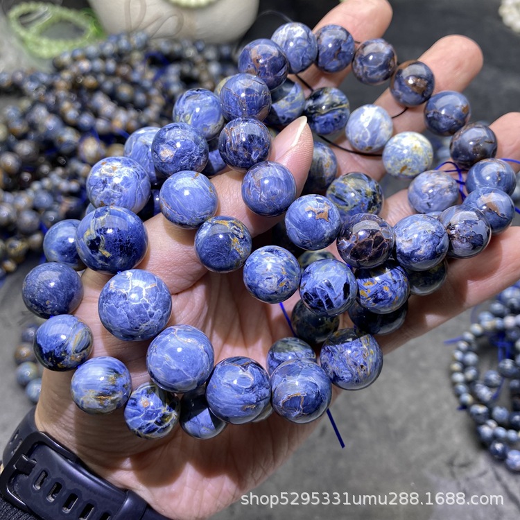 彼得超七碧玺海蓝宝和田玉金黑发草莓手链紫黄粉水晶蓝国风中国结