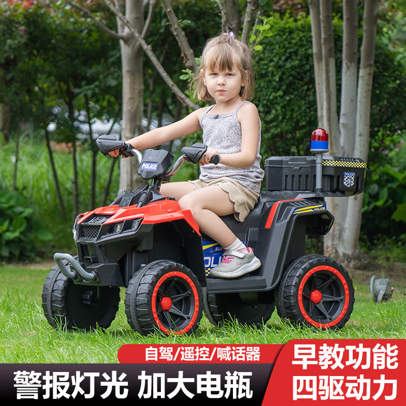 儿童电动汽车沙滩车越野车四驱可遥控高速大童男孩玩具车可坐大人|undefined