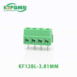 KF128/124间距3.81MM 直针铜环可拼接保螺钉式PCB接线端子定制