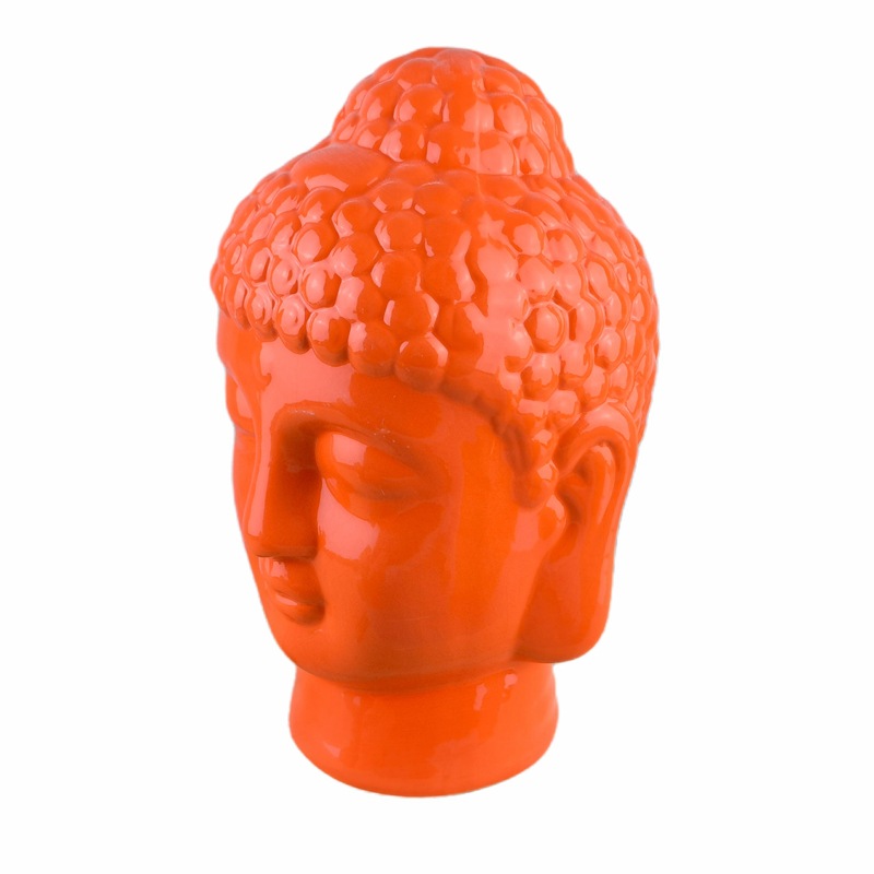 Anillo de cerámica Buda cabeza decoración transfronteriza Amazon Manshu Bodhisattva Buda estatua decoración del hogar artesanías pasillo sala de estar