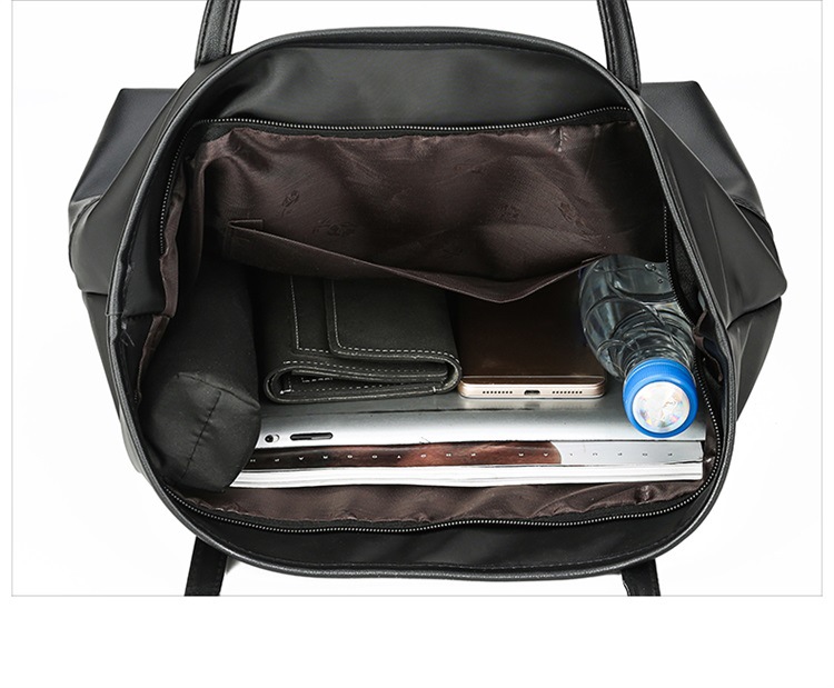 Dam 2024 Moderiktig Canvas Axelväska Minimalistisk Oxford Buttot Vattentät Stor Kapacitet Mammaväska_voghion.com