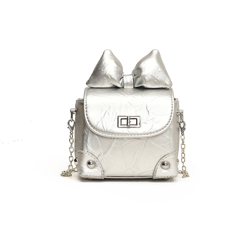 Bolso de mochila este año popular mini bolso de mujer nuevo arco de color sólido cadena bolso de mano bolso de hombro