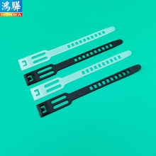 厂家直销环保pe梯形扎带 白色电源线捆扎透明梯形扎带 货期准时