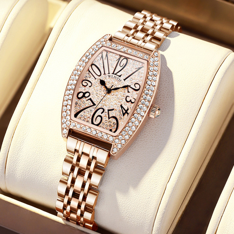 Swiss brand ladies watch fashion steel belt quartz watch belt women's watch waterproof foreign trade cross-border watch wholesale