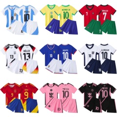 欧州カップユニフォーム子供セットボール付きアスタリスクサッカー服小学校サッカートレーニングクラスユニフォームカジュアルスポーツウェア